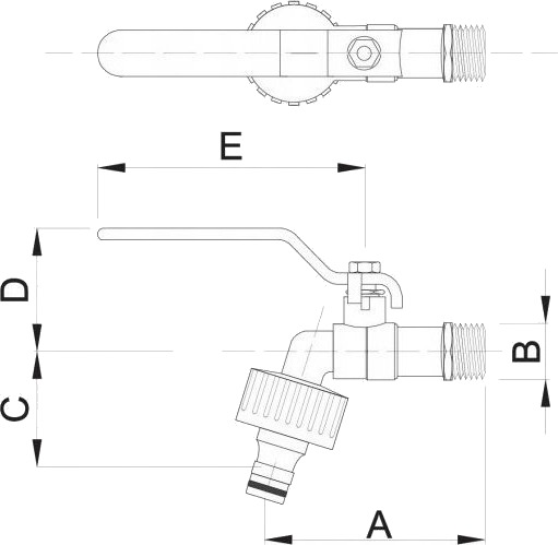 Hydroland Kuleventil 3/4" Med Spak Og Hurtigkobling For Hageslange Z-Cz20.Zl // Zkc-20-R-H/Zl Hydroland Kuleventil 3/4" Med Spak Og Hurtigkobling For Hageslange Z-Cz20.Zl // Zkc-20-R-H/Zl