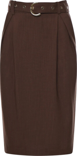 Pinko Dame Skjørt Brun 2XS,