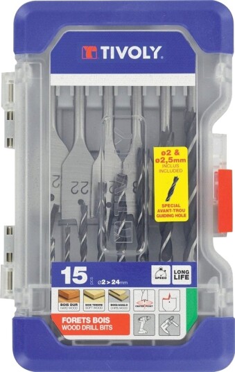 Borsett Tivoly 15 Deler: 6 Flate + 9 Spiral-Senterende Spisser