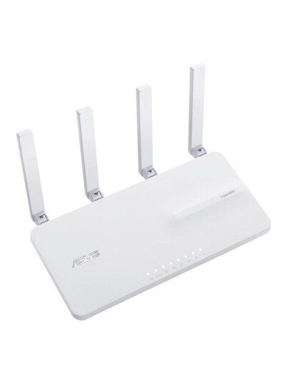 ASUS EBR63 Wi-Fi 6 Trådløs Ruter med 4-portssvitsj og 2402 Mbps - Hvit