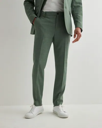 Selected Men Slhslim Oasis Linen Trs Noos Linbukser Grønn