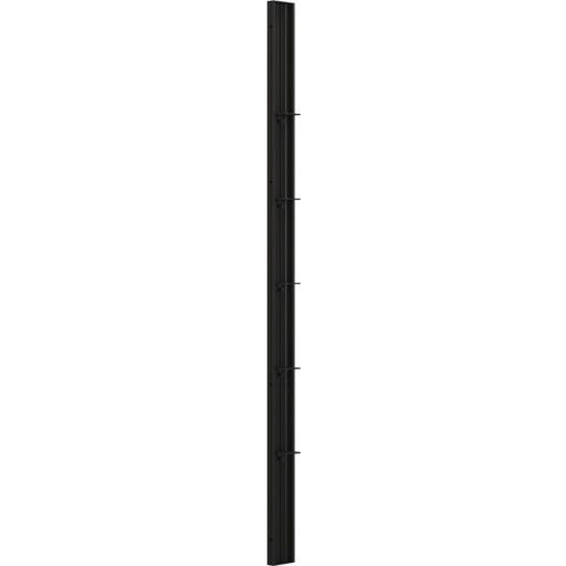 Dansani Match Tower dusjhylle, modell A, B & E, 10 cm, sort profil black 200x10x3.3 cm
