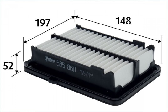 Luftfilter VALEO 585860