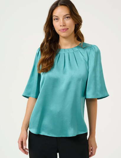 Kaffe Kalinda Flared Blouse - Black - 38