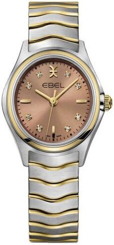 Ebel Dameklokke 1216568 Wave Brun/18 karat gult gull Ø30 mm