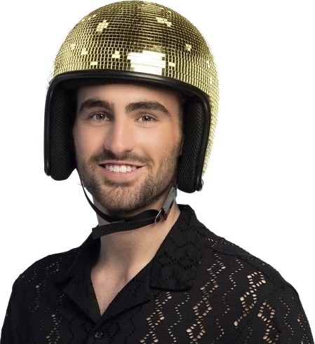 Boland Disco Ball Gull Hjelm Boland Disco Ball Gull Hjelm
