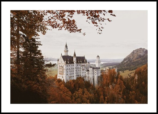 Neuschwanstein Castle in Autumn Plakat Plakat / 40x50cm