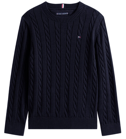 Tommy Hilfiger Genser Strikk Dark Natt Navy 10 år 140 Genser Blå