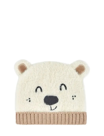 Boboli Knitwear Hat "Bear" For Baby -Bci - Multi/patterned - XXS42 Boboli Knitwear Hat "Bear" For Baby -Bci - Multi/patterned - XXS42