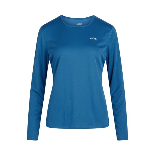 ZEBDIA Women Longsleeved Sports Tee - Blue - L