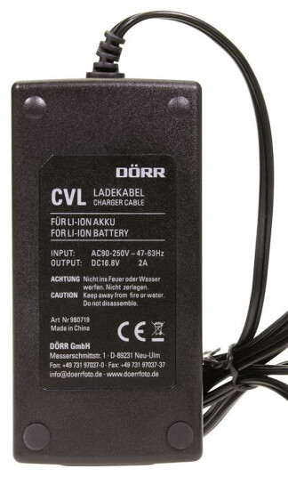 DÖRR ladekabel for V-Mount batteri