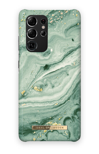 iDeal of Sweden Fashion Case Galaxy S21 Ultra Mint Swirl Marble