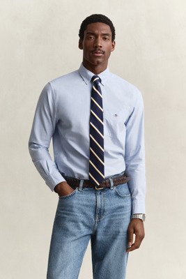 Oxfordskjorte i regular fit LIGHT BLUE XS