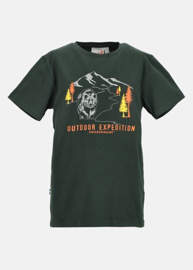 Swedemount Forest Tee JR Green Bear 100 T-shirts