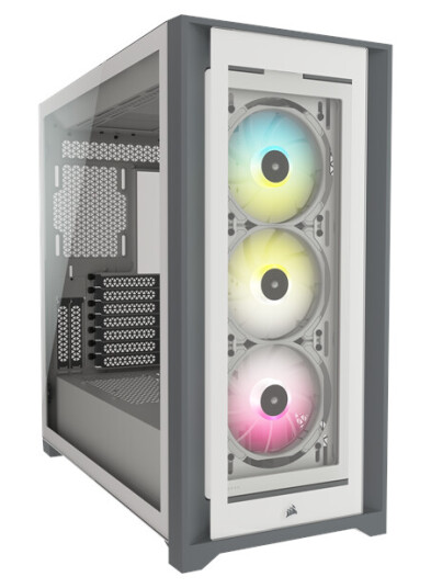 Corsair iCUE 5000X RGB TG - White - Kabinett - Miditower - Hvit
