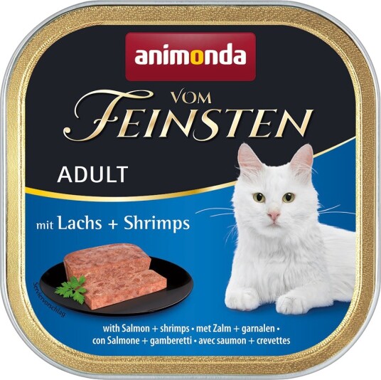 Animonda Vom Feinsten Våtfôr Adult Laks & Reker 6 X 100 G