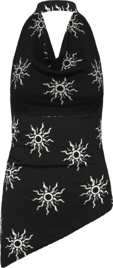 Gina Tricot Halterneck Top Black XL Gina Tricot Halterneck Top Black XL