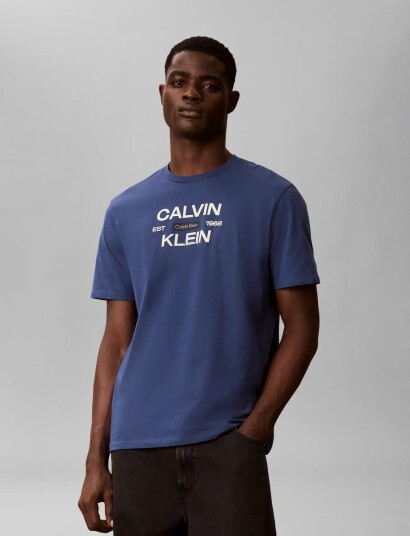 Calvin Klein Jeans Ss 30S Eu Calvinklein Stack Grap Navy XXL