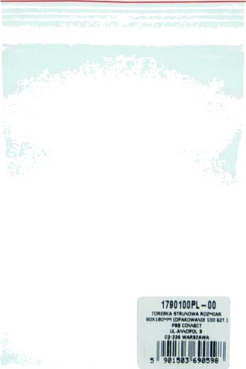 Kontorprodukter Glidelåspose Ldpe 80X180mm 100Stk Gjennomsiktig