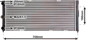 VAN WEZEL 58002037 Radiator motorkjøling