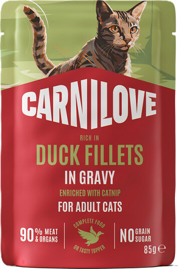 Carnilove Kattemat Våtfôr Pouch And med Kattemynte 85 g