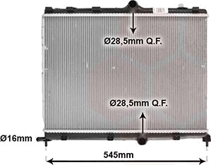 VAN WEZEL 09012715 Radiator, motorkjøling