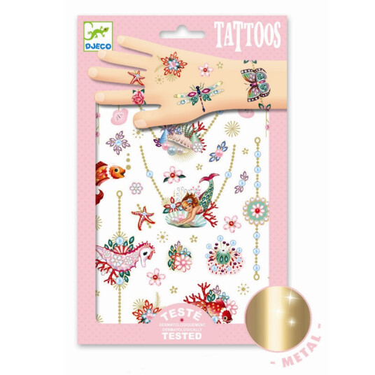 Djeco Tatoveringer Metallic Fionas smykker