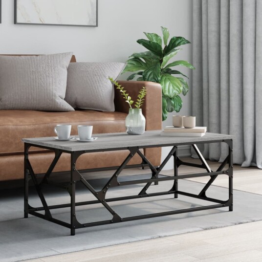 Salongbord grå sonoma 100x50x40 cm konstruert tre 8720845420796