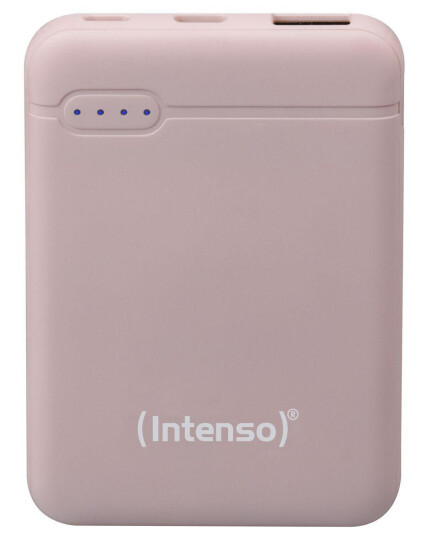 Intenso Powerbank XS5000 5000 mAh Rosa med USB-C og USB-A Intenso Powerbank XS5000 5000 mAh Rosa med USB-C og USB-A