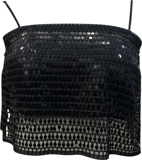Simona Corsellini Dame Topper Svart S, Simona Corsellini Dame Topper Svart S,