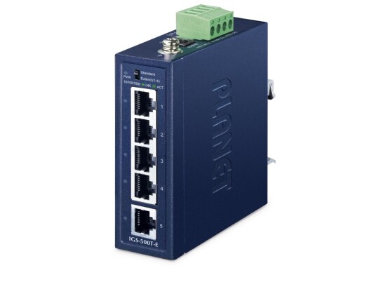 Planet Igs 500T E Uhåndtert Gigabit Ethernet 10/100/1000 Full Tosidig Kan Monteres På Vegg