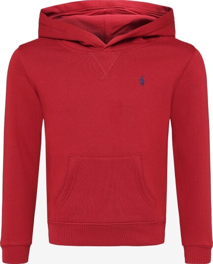 Ralph Lauren Kids Seasonal Fleece Ls Po Hood Tp Knt Red 5