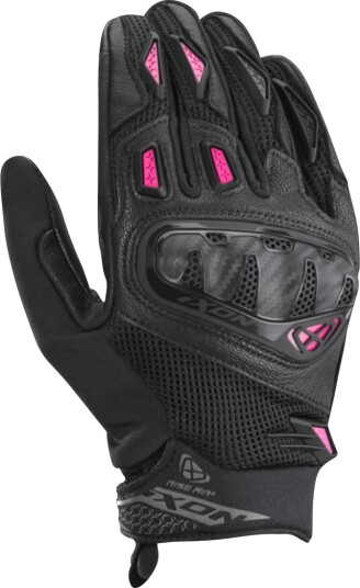 MC-Hansker Ixon Rise Air 2 L Dame Svart /Fuchsia XL
