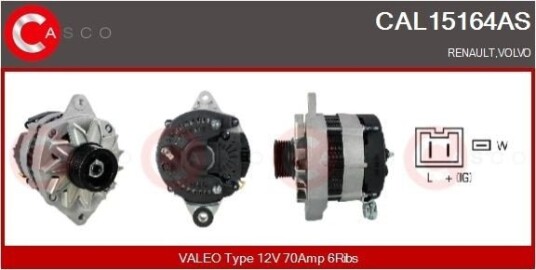 CASCO CAL15164AS Dynamo