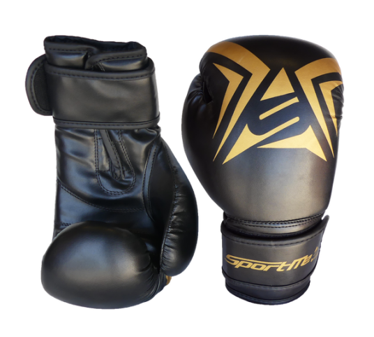 SportMe Boksehanske Gold Junior, black/gold, 10 oz SportMe Boksehanske Gold Junior, black/gold, 10 oz
