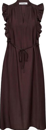 co’couture - Kjole Heracc Frill SS V-dress - Brun