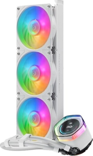 Cooler Master MasterLiquid 360 ION CPU-vannkjøler 360mm 3x 120mm Mobius 120P ARGB AM5/AM4 Hvit