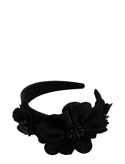 Pipol"s Bazaar Mindy Flower Diadema Black Black ONE SIZE