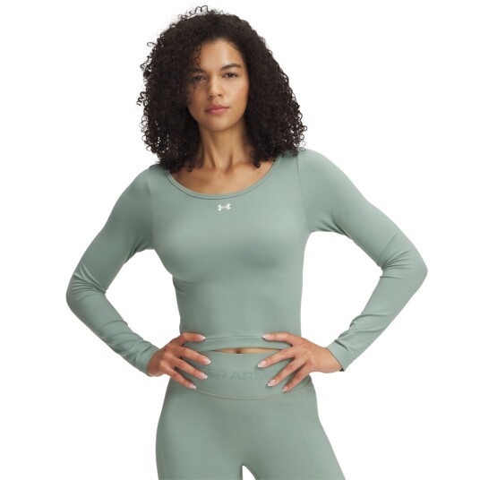 UA Vanish Seamless LS Silica Green XS