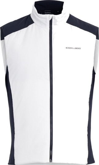 Bogeys & Birdies M Lt Padded Vest Hvit Blå Golfvest herre White/Dk Navy Medium