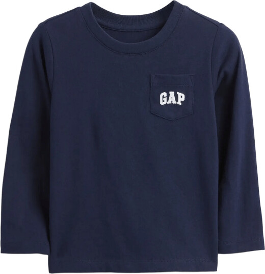 GAP Baby & Toddler Logo Pocket T Shirt Navy 110