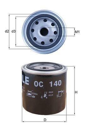 Oljefilter KNECHT OC 140