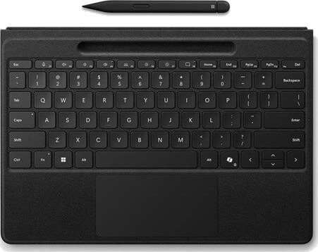 Microsoft Surface Pro Flex Keyboard Tastatur Fransk Svart