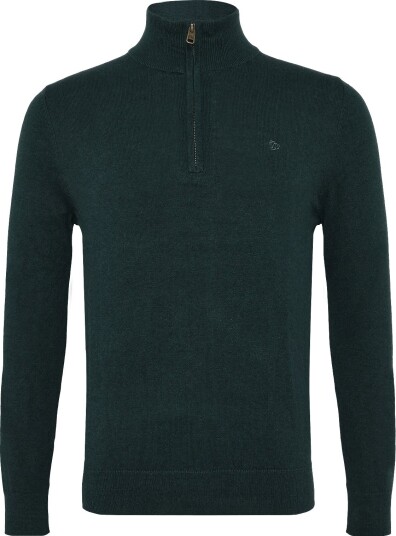 Superdry Ess Lw Wool Blend 1/2 Zip Green XL