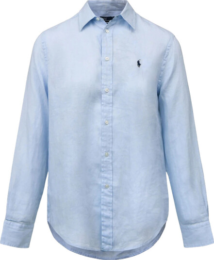 Polo Ralph Lauren Classic Fit Linen Shirt Blue L Polo Ralph Lauren Classic Fit Linen Shirt Blue L