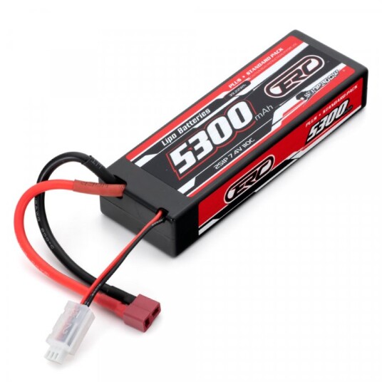 Sunpadow Li Po Battery 2S 7,4V 5300mAh 110C Hard T Connector