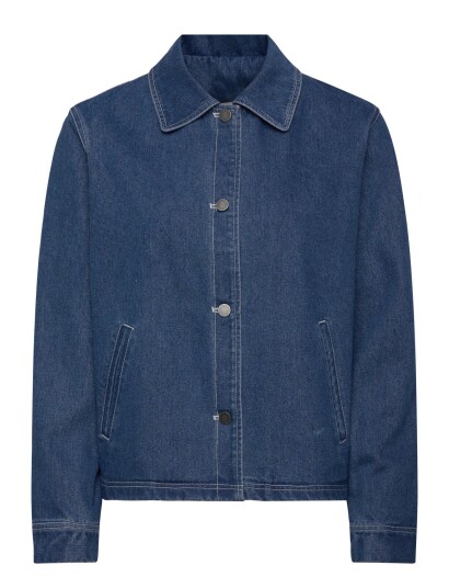 Brixtol Textiles Sissel Denim Washed Indigo   Blue   M