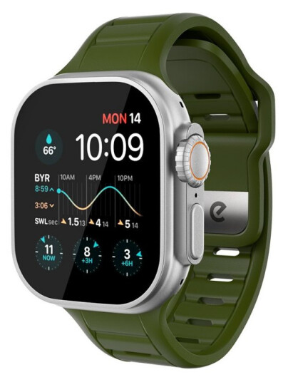Keybudz Journey Rem til Apple Watch 44 49mm Skoggrønn