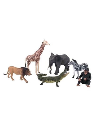 Mojo Wildlife Wild Animal Safari Playset 6pcs   380026