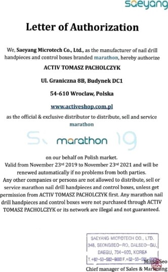 Saeyang Batteridrevet Neglefreser Marathon K38 Crafien Mini Czarna Saeyang Batteridrevet Neglefreser Marathon K38 Crafien Mini Czarna